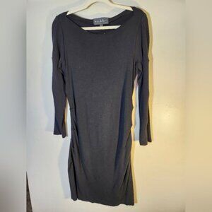 Nicole Miller Collection black fitted dress little black dress sz L